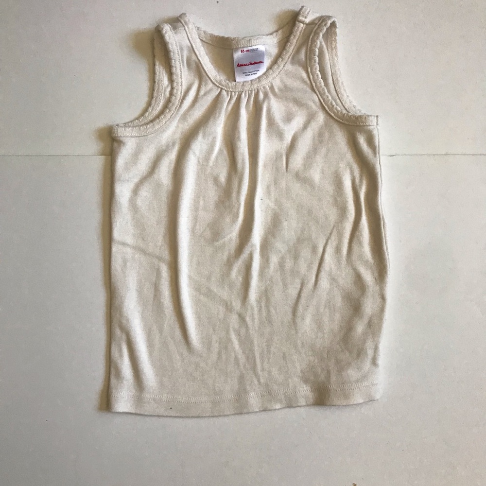 Kids Cream Tank Top